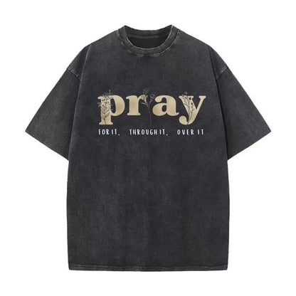 Faith Over Everything - Pray for It Christian Sweatshirt - Jesus Bible Verse Crewneck