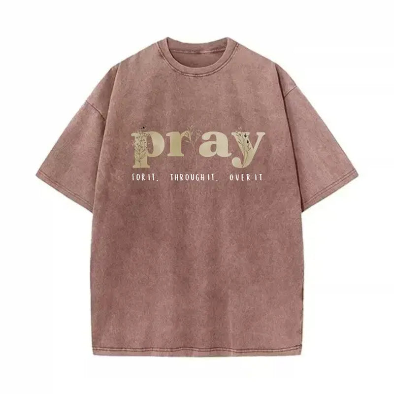 Faith Over Everything - Pray for It Christian Sweatshirt - Jesus Bible Verse Crewneck