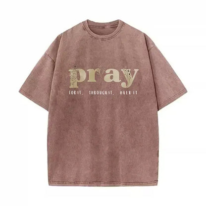 Faith Over Everything - Pray for It Christian Sweatshirt - Jesus Bible Verse Crewneck