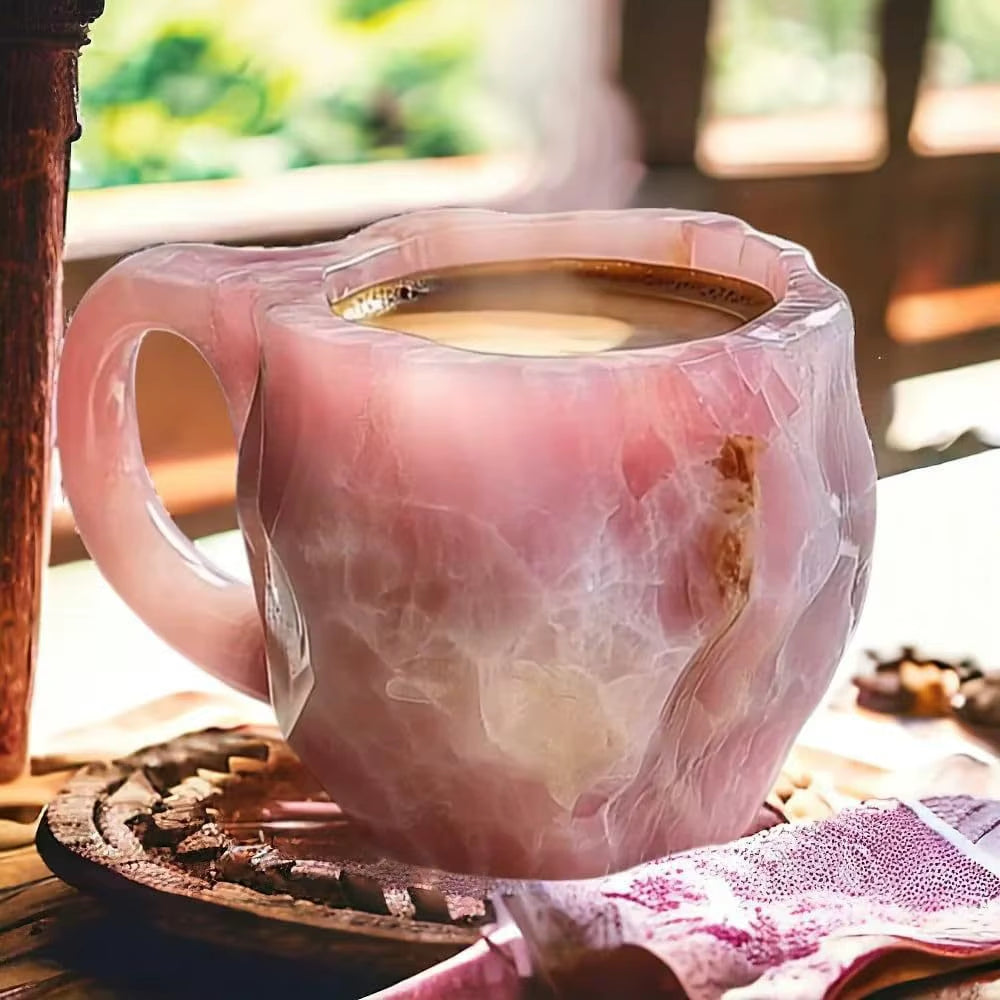 Stunning Mineral Crystal Coffee Mugs - Unique Resin Tumblers for Gifting