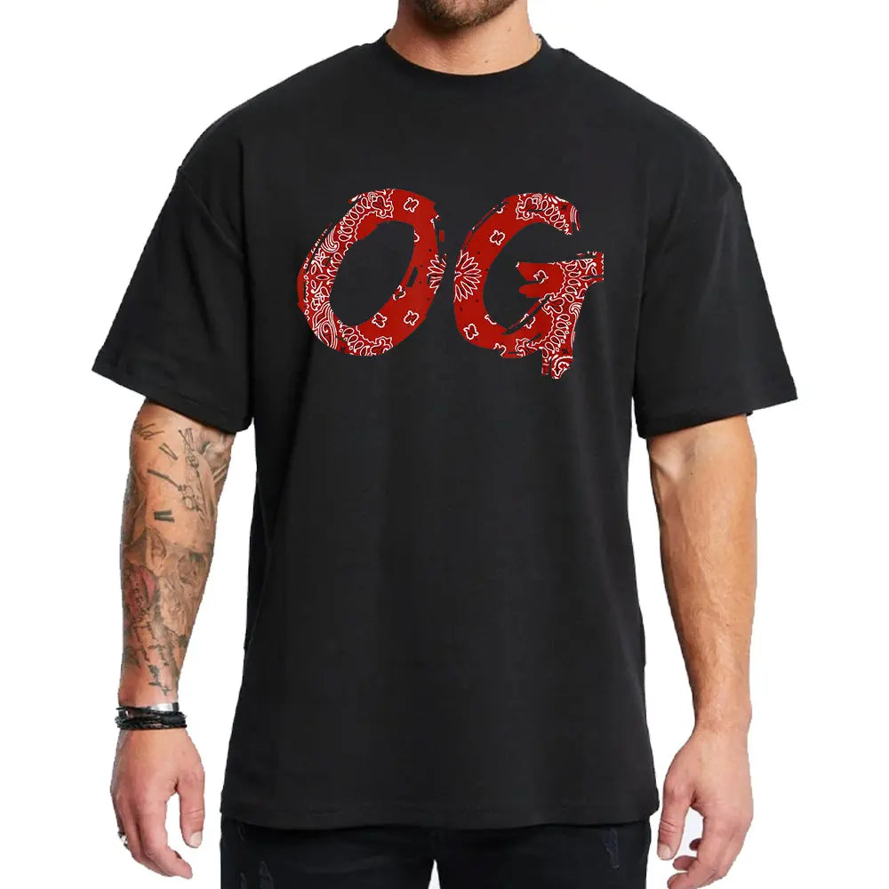 Chicano Pride Red Bandana Unisex Heavyweight Hoodie – Original Gangster Style for Men & Women, Sizes S-5XL