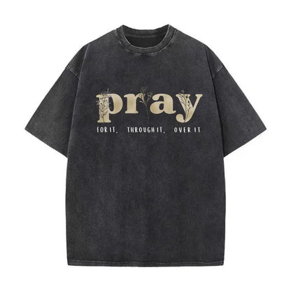 Faith Over Everything - Pray for It Christian Sweatshirt - Jesus Bible Verse Crewneck