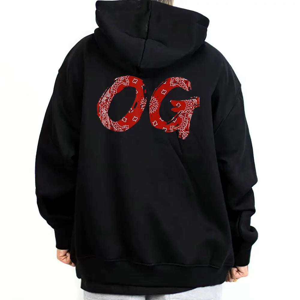 Chicano Pride Red Bandana Unisex Heavyweight Hoodie – Original Gangster Style for Men & Women, Sizes S-5XL