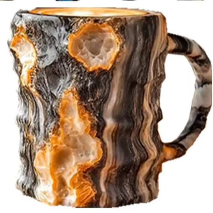 Stunning Mineral Crystal Coffee Mugs - Unique Resin Tumblers for Gifting