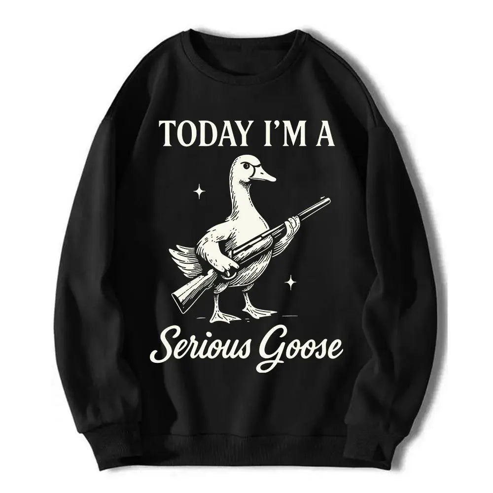 Get Noticed with Our 100% Cotton Quirky Goose Graphic Tee - Fun & Unique Casual T-Shirt for Everyone!