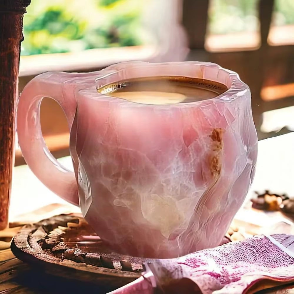 Stunning Mineral Crystal Coffee Mugs - Unique Resin Tumblers for Gifting
