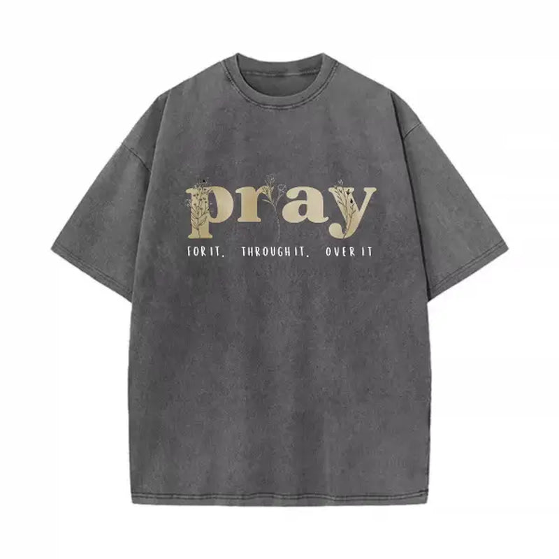 Faith Over Everything - Pray for It Christian Sweatshirt - Jesus Bible Verse Crewneck