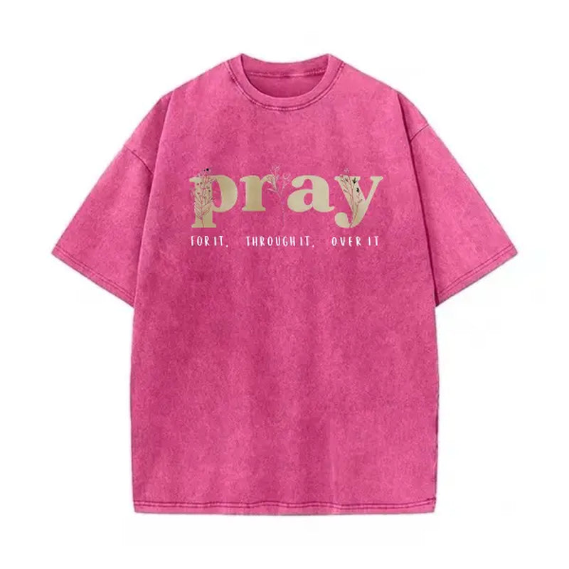 Faith Over Everything - Pray for It Christian Sweatshirt - Jesus Bible Verse Crewneck
