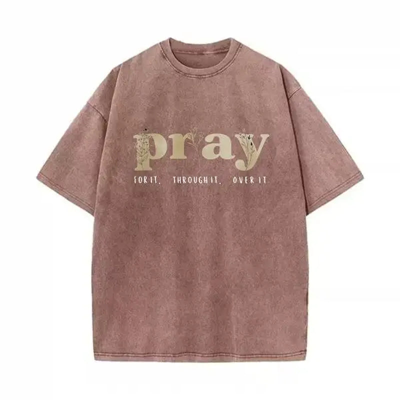 Faith Over Everything - Pray for It Christian Sweatshirt - Jesus Bible Verse Crewneck