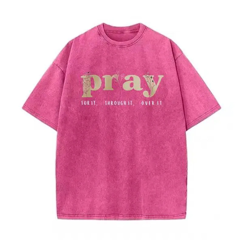 Faith Over Everything - Pray for It Christian Sweatshirt - Jesus Bible Verse Crewneck