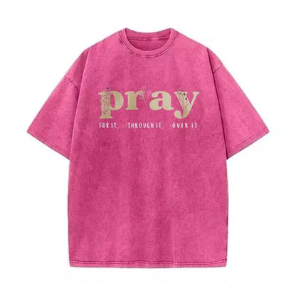 Faith Over Everything - Pray for It Christian Sweatshirt - Jesus Bible Verse Crewneck