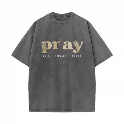 Faith Over Everything - Pray for It Christian Sweatshirt - Jesus Bible Verse Crewneck